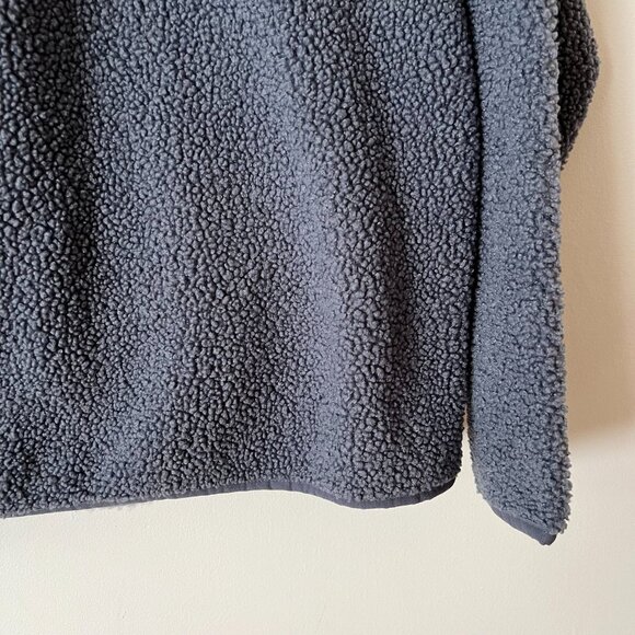 Vera Bradley 1/2 Zip Teddy Fleece Pullover Blue Paisley Women's Size Small - Picture 8 of 9